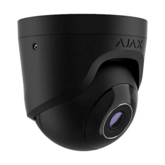 Camera IP Dome AJAX TurretCam, 5 MP, 2.8 mm, IR 35 m, AI, PoE, negru - 5 MP, 2.8 mm, IR 35 m, AI, PoE