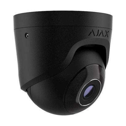 Camera IP Dome AJAX TurretCam, 5 MP, 2.8 mm, IR 35 m, AI, PoE, negru