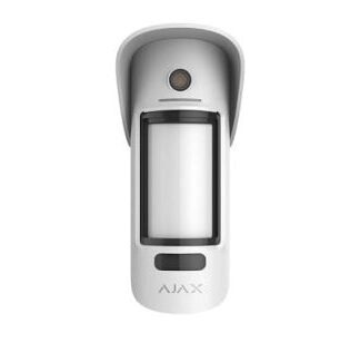 Detector de miscare exterior wireless PIR cu camera AJAX MotionCam Outdoor WH, 15 m, antimasking - exterior PIR cu camera, 15 m, 640x352p