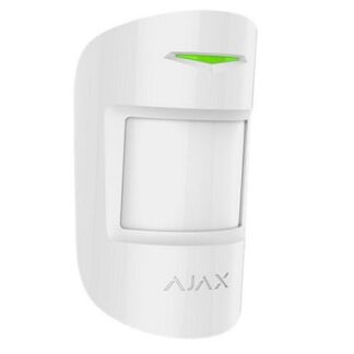 Detector de miscare wireless PIR si MW AJAX MotionProtect Plus WH, 12 m, pet immunity, RF 1200 m - PIR+MW, 12 m, 88 grade, pet immunity